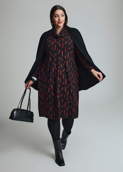 Plus Size Ponte Lydia Zip Dress
