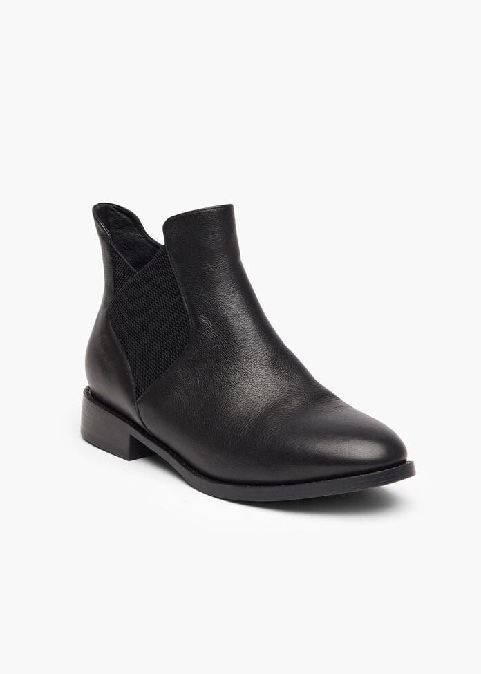 Orthotic Leather Ankle Boot, , hi-res