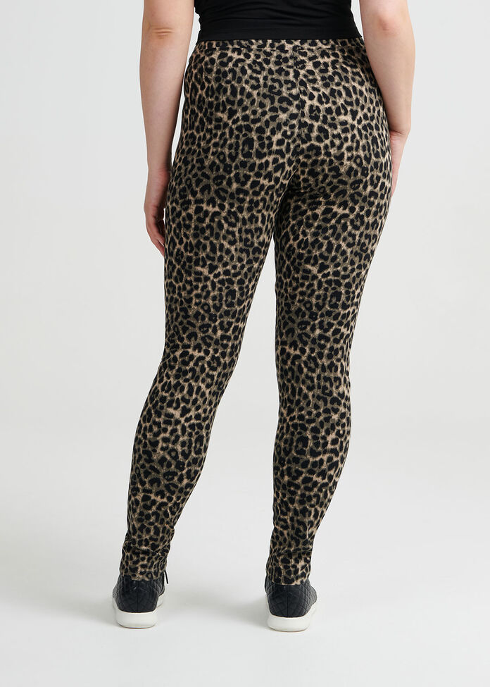Shop Plus Size Leopard Ponti Pant in Print | Taking Shape AU