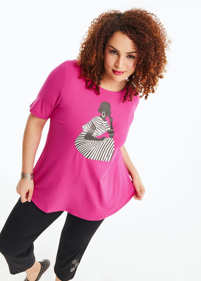 Plus Size Who's That Girl Top