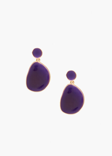 Enamel Teardrop Earrings