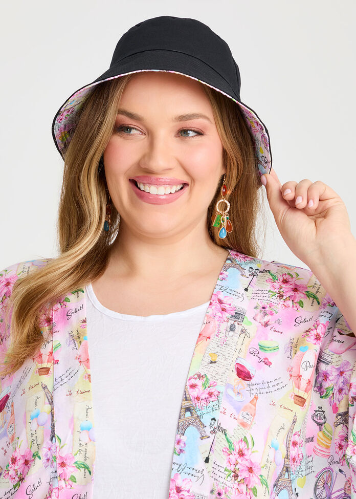 Reversible Parisian Quirky Hat, PASTEL MULTI, hi-res