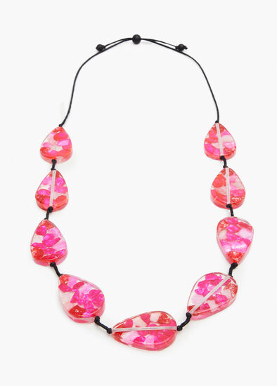 Pink Resin Necklace