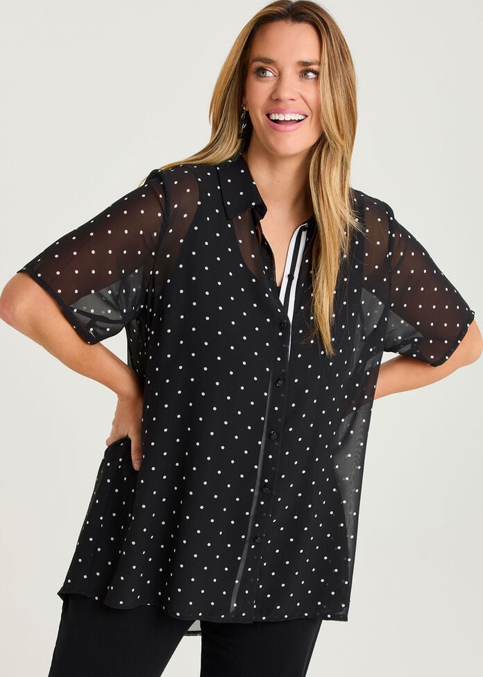 Polka Dot Summer Shirt, , hi-res