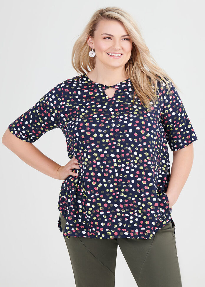 Bamboo Terra Spot Top, , hi-res
