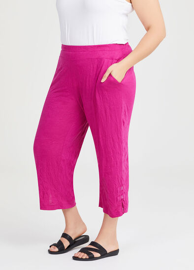 Plus Size Ava Split Hem Crop Pant
