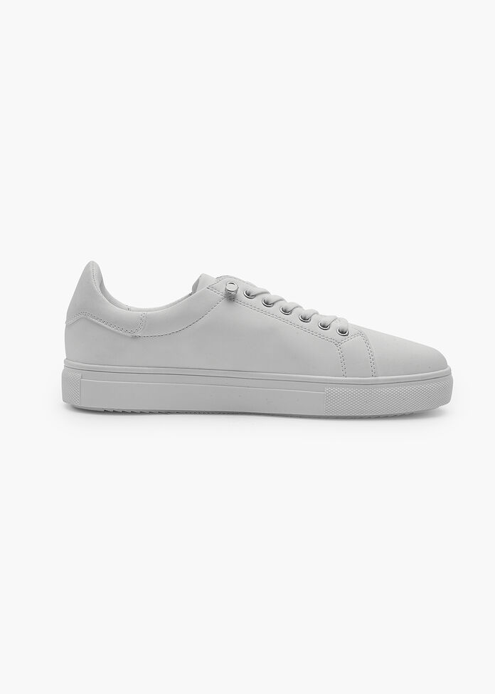 White Side Zip Sneaker, , hi-res