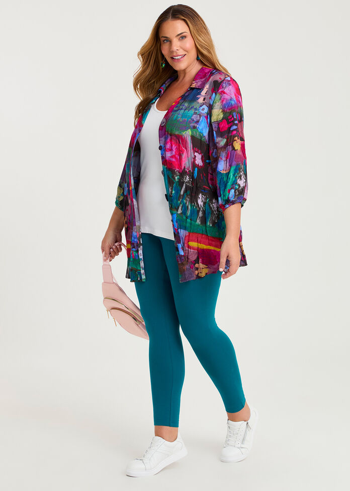 Good Earth Australian Cotton Full Length Legging, , hi-res