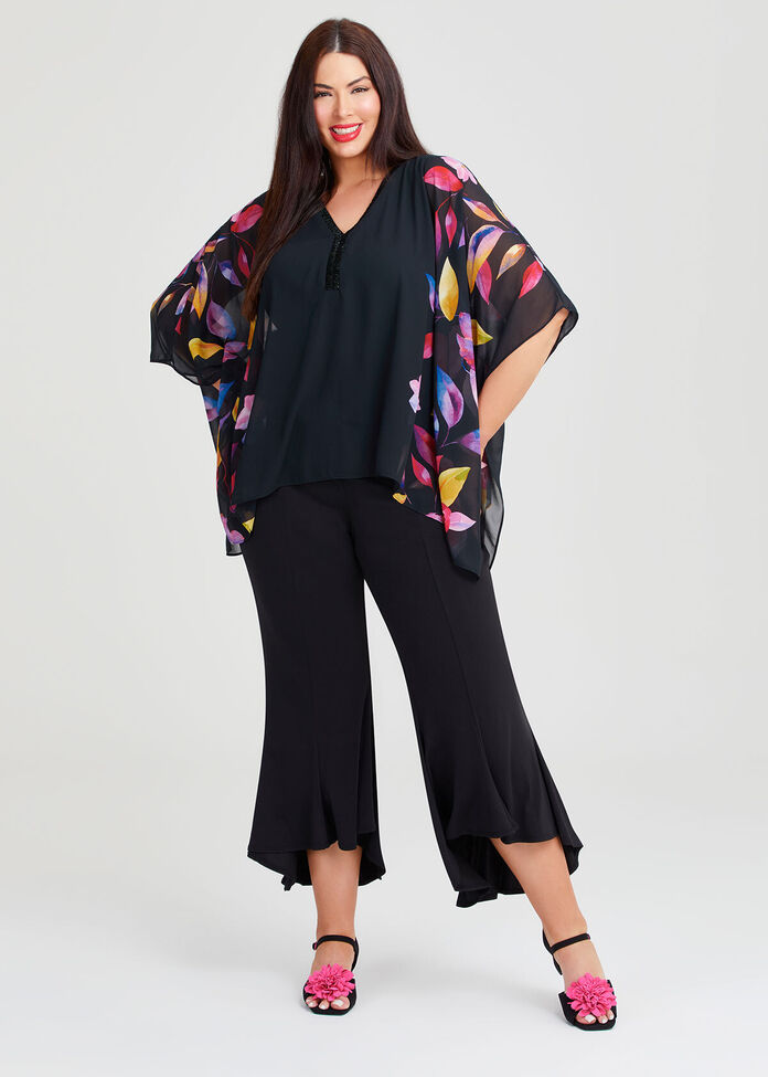 Border Petal Chiffon Event Top, , hi-res