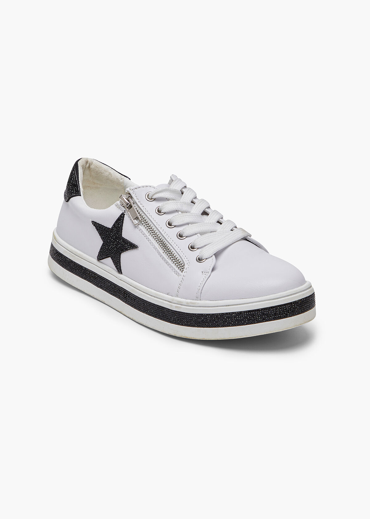 Plus Size Star Zip Wedge Sneaker Sizes 12 30 Taking Shape