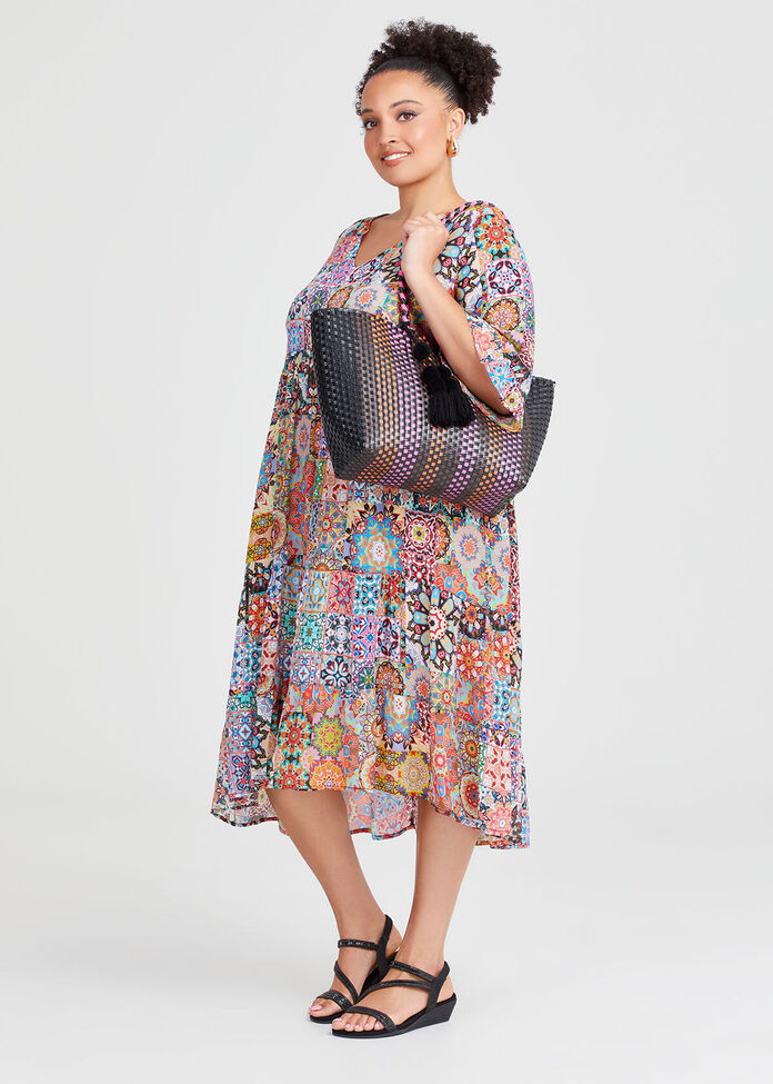 Basket Weave Tote Bag, , hi-res