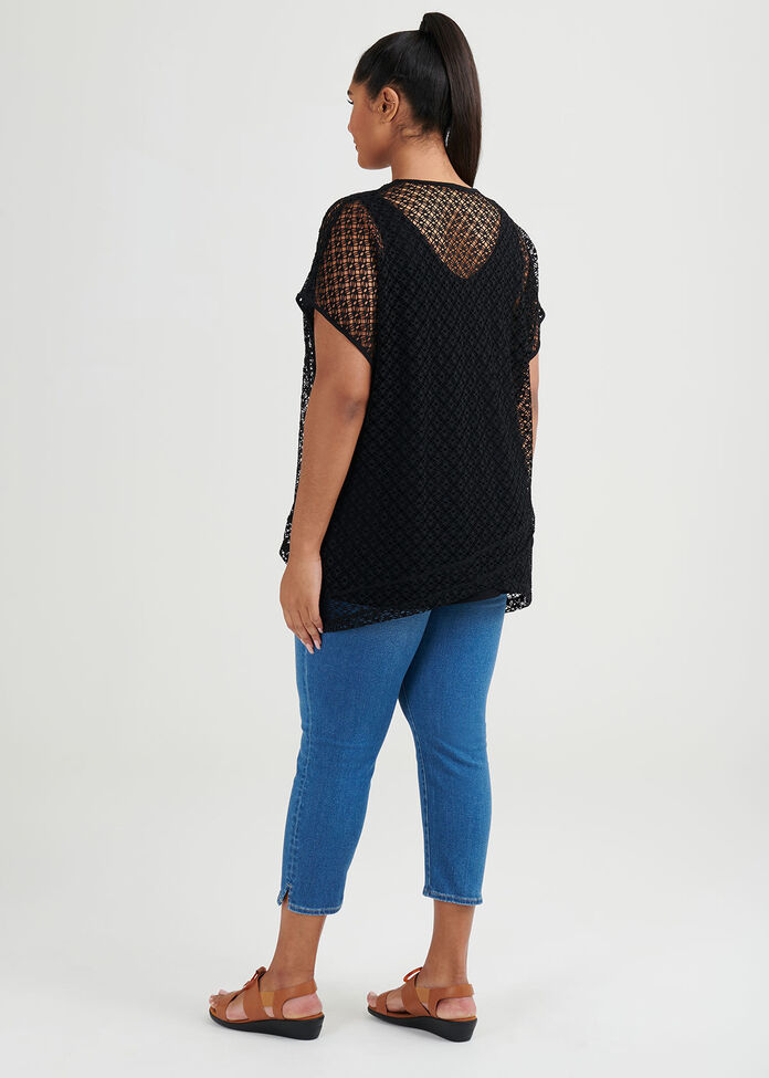 Lace Charm Over Top, , hi-res
