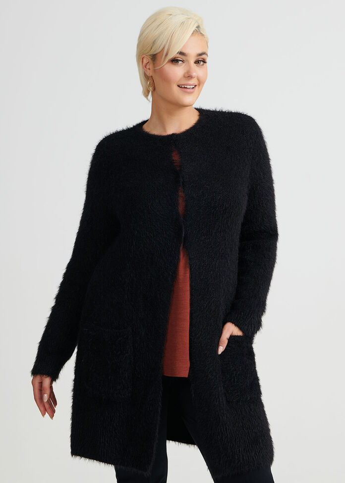 Warm And Fuzz Cardigan, , hi-res