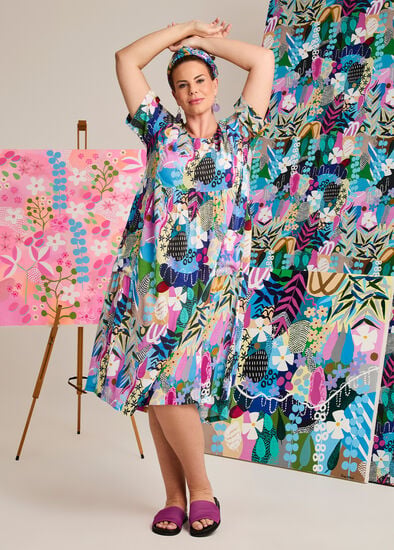 Plus Size Joan Blond Pocket Midi Dress