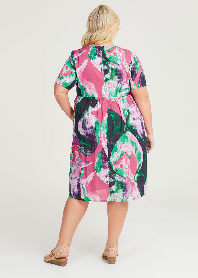 Shop Plus Size Gelato Cotton Dress in Multi | Sizes 12-30 | Taking Shape NZ