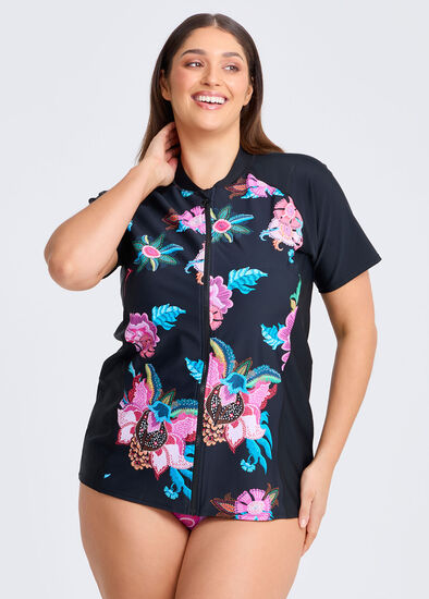 Plus Size Island Getaway Rash Vest