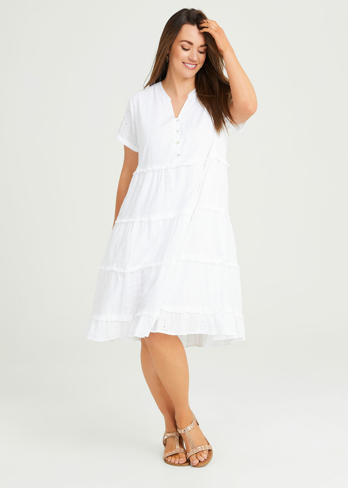 Size 30 2025 white dress