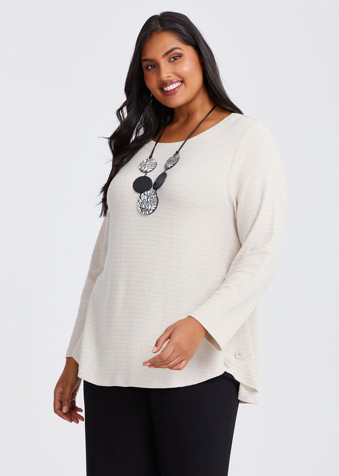 Natural Muse Texture Top, , hi-res