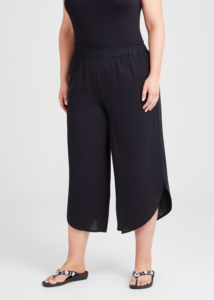 Cotton Overlay Pant, , hi-res