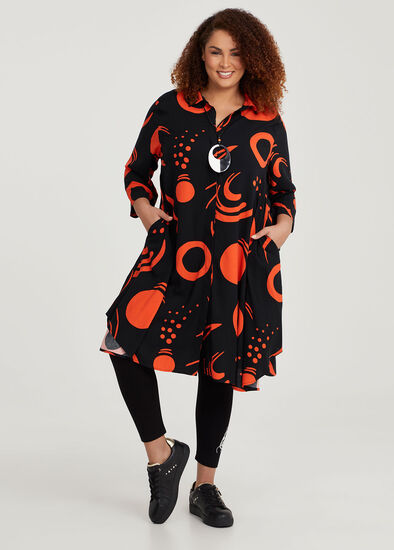 Plus Size Bamboo Orange Fizz Shirt