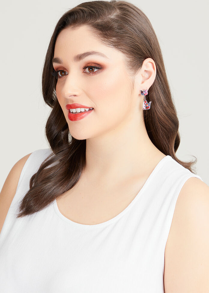 Cat Earrings, , hi-res