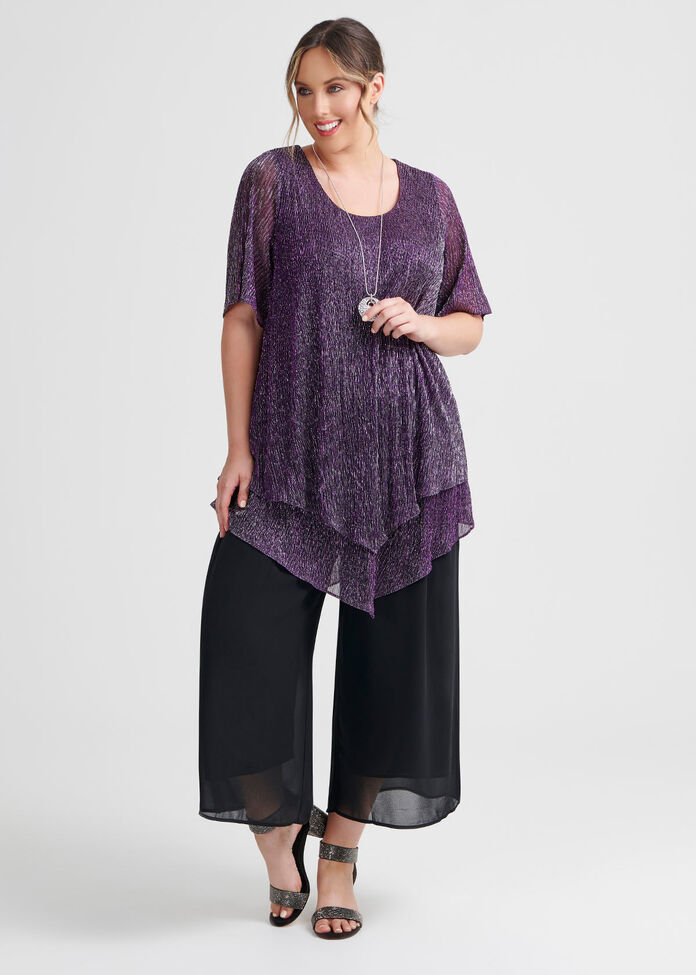 Shop Plus Size Glamour Evening Crop Pant in Black | Taking Shape AU