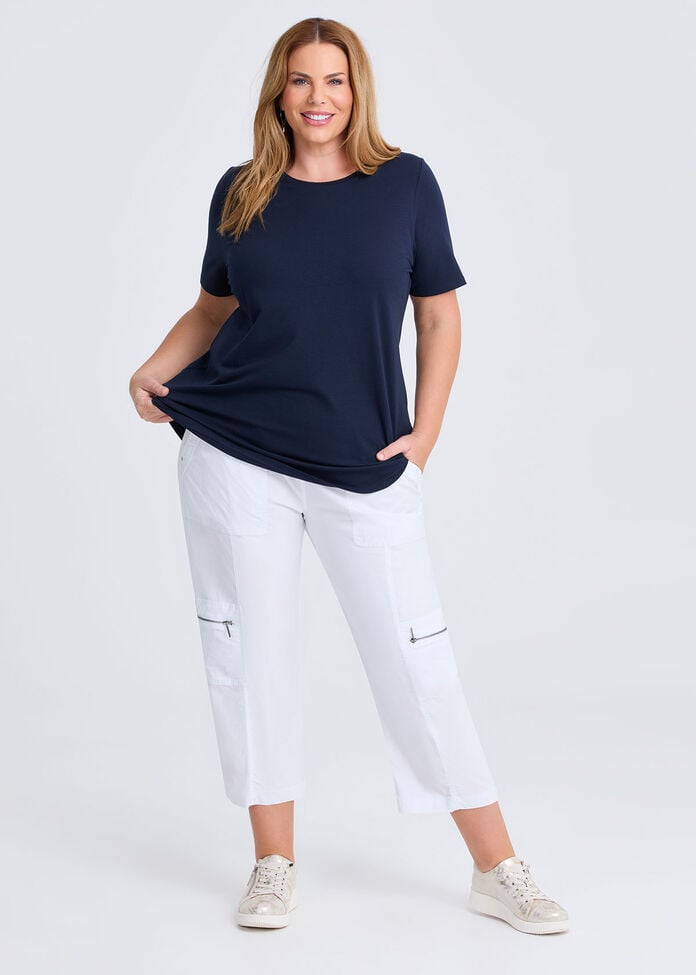 Good Earth Australian Cotton Crew Neck T-shirt, , hi-res