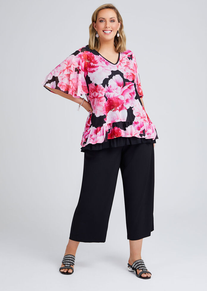 Floral Dream Mesh Lined Top, , hi-res