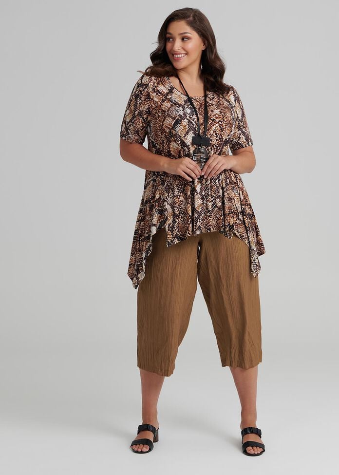 Jali Bamboo Crop Pant, , hi-res