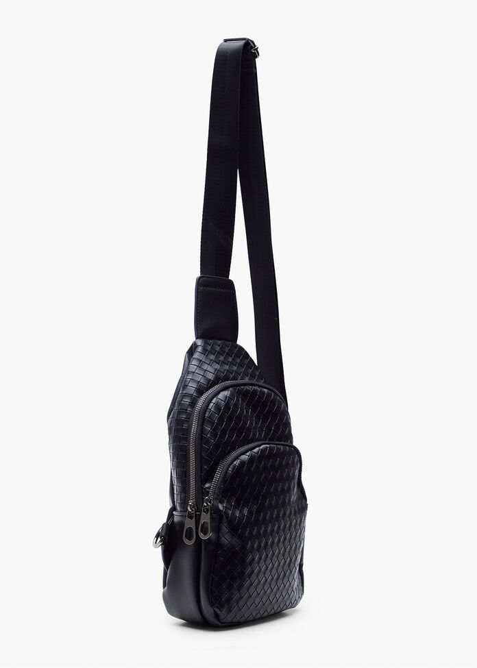 Woven Xbody Sling Bag, , hi-res