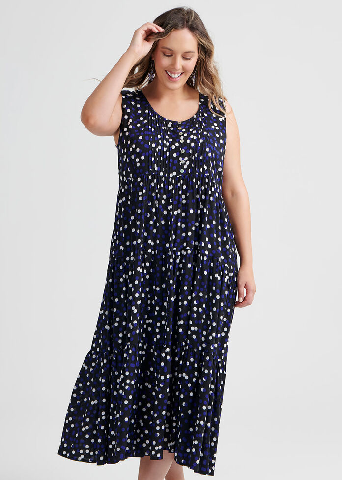Shop Natural Bubbles Dress in Print in sizes 12 to 30 | Taking Shape AU