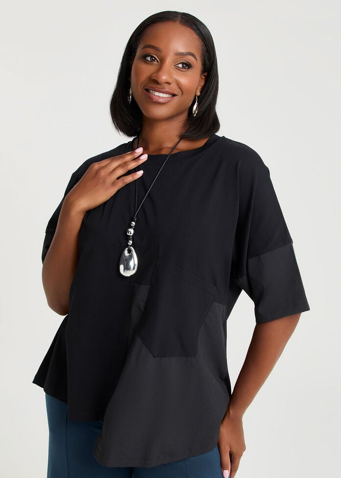 Pima Cotton Kelly Pocket Top, , hi-res