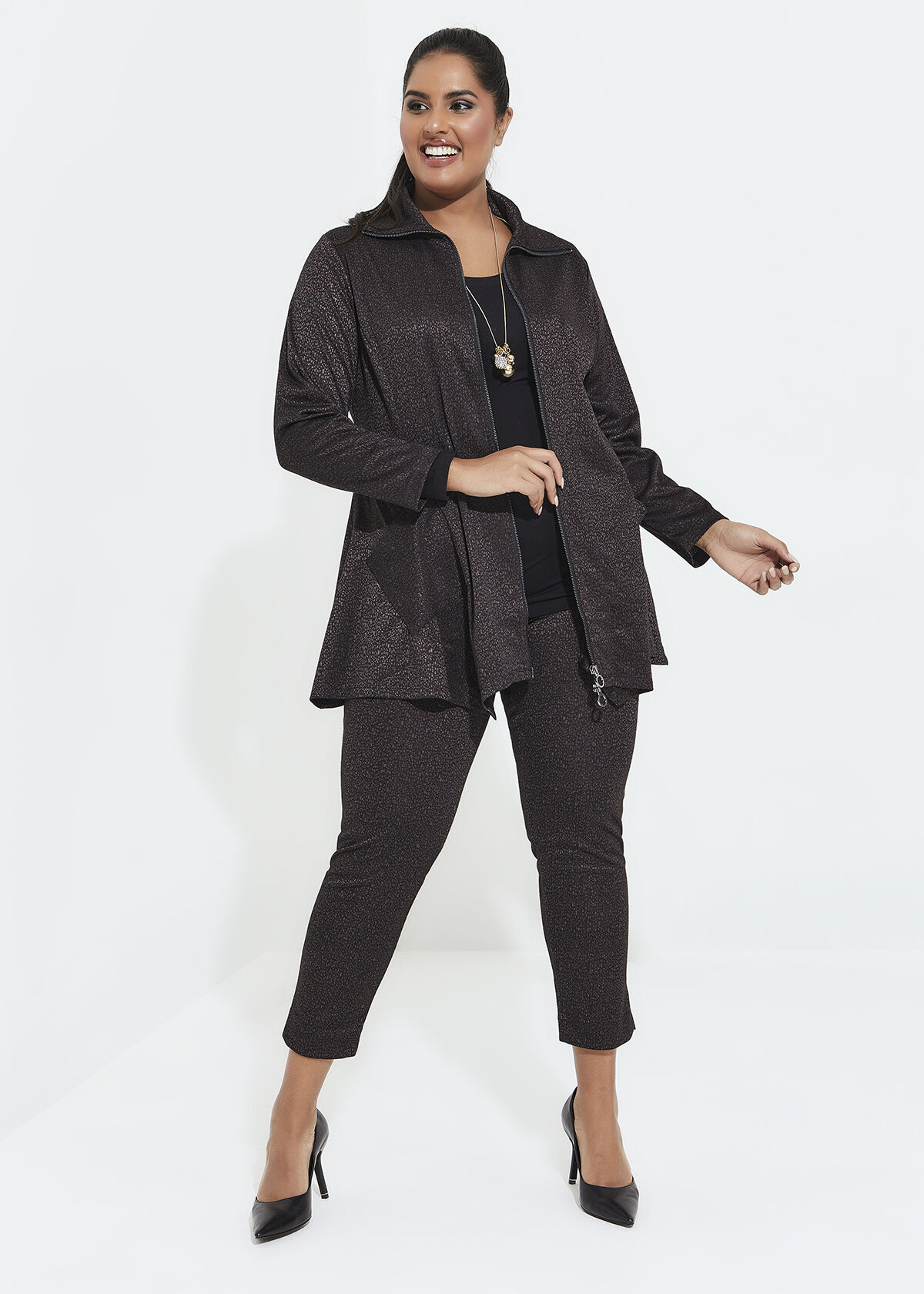 Plus size knit jacket online