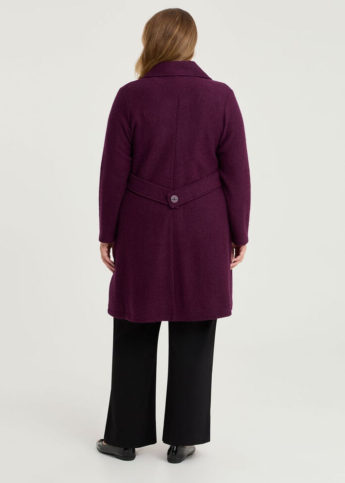 Madison Boiled Wool Coat, , hi-res