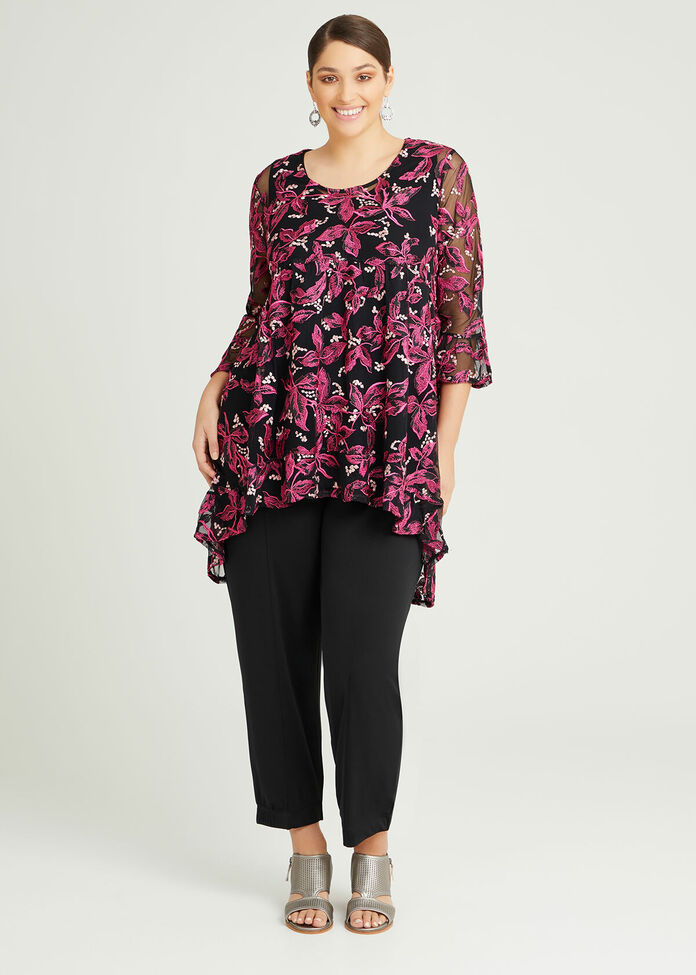 Wild Rose Embroidered Tunic, , hi-res