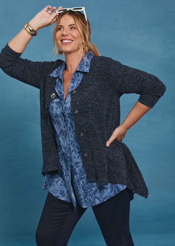 Waffle Snug Cardigan, , hi-res
