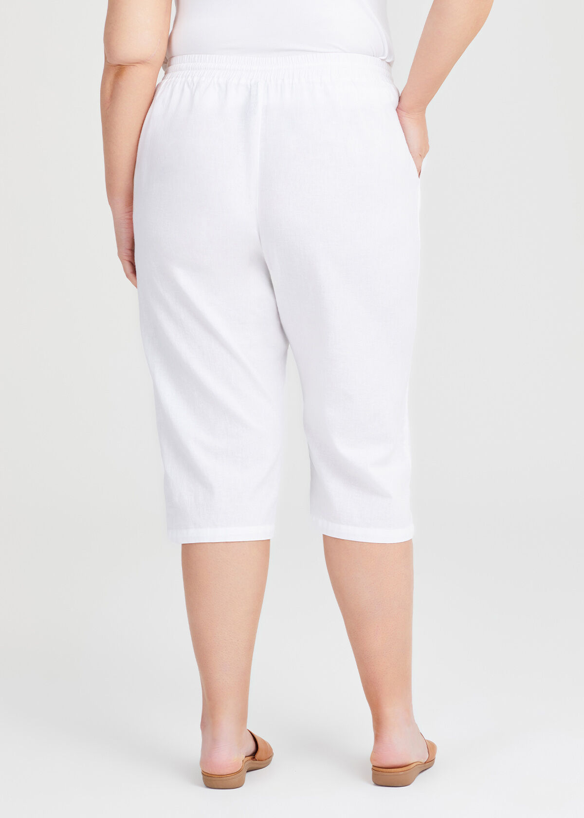 Plus size linen culottes shop