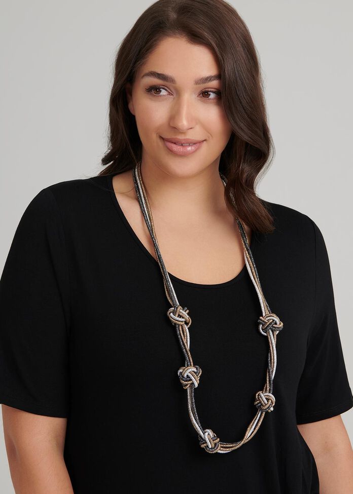 Stop Knot Necklace, , hi-res