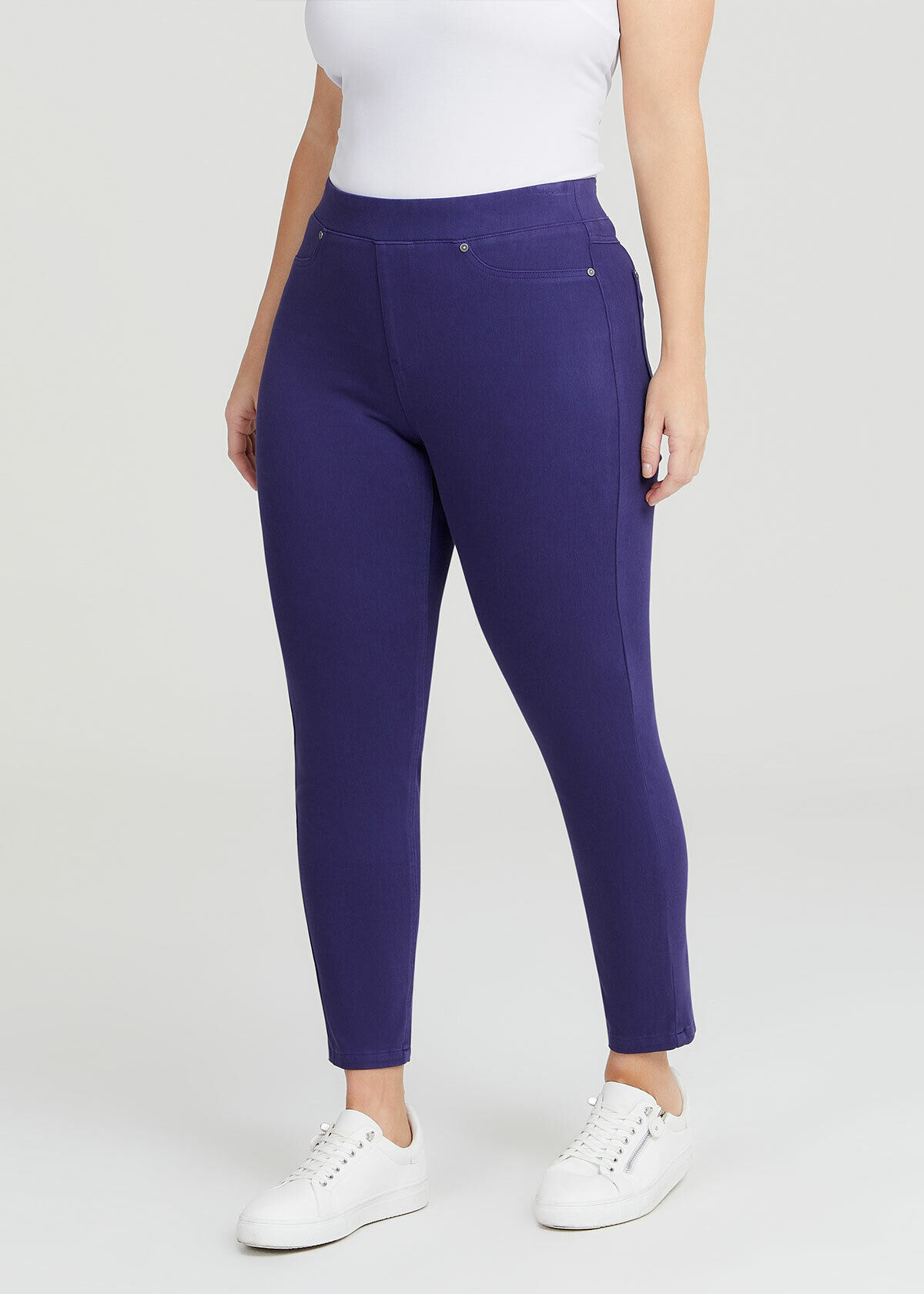 Women's plus best sale size purple jeans