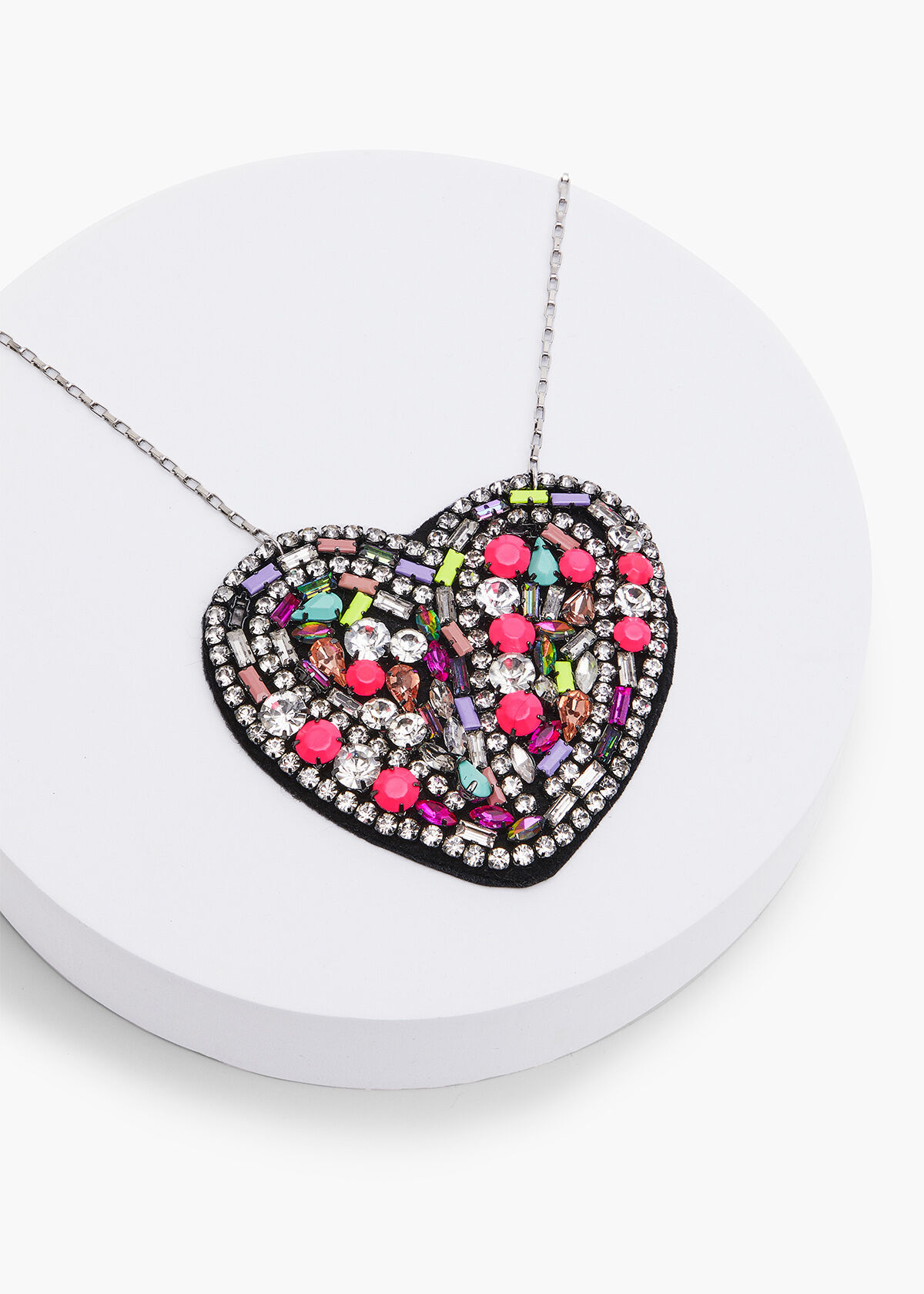 Crystal heart pendant necklace new arrivals