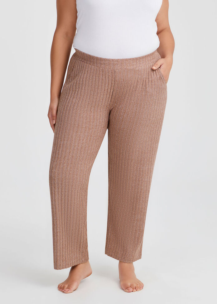 Cosy Rib Lounge Pant, MOCHA, hi-res