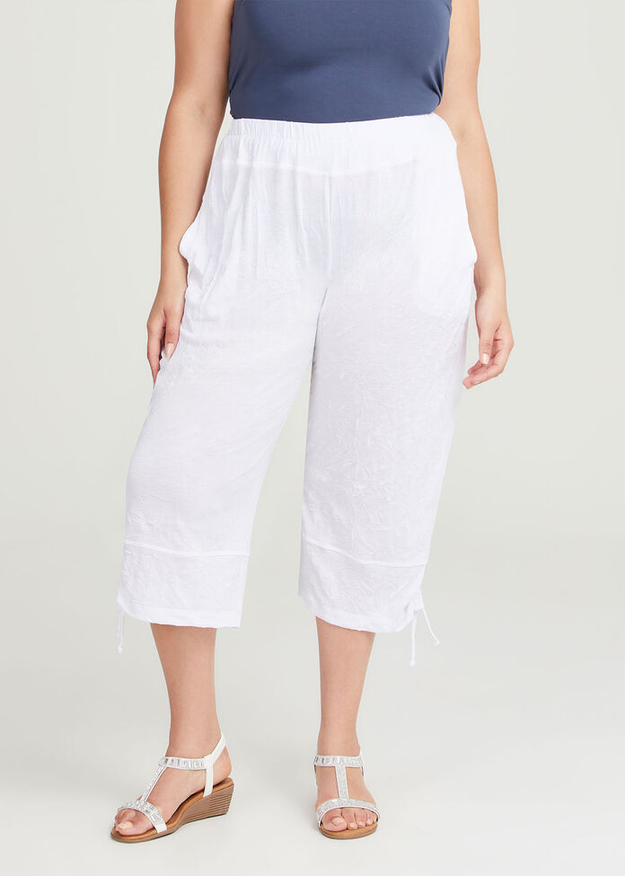 Shop Plus Size Summer Essential Crop Pant in White | Taking Shape AU