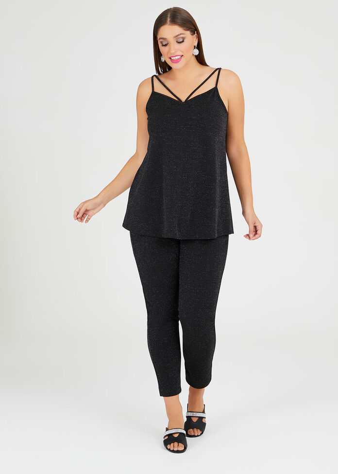 Shop Plus Size Natalie Lurex Cami in Black | Sizes 12-30 | Taking Shape AU
