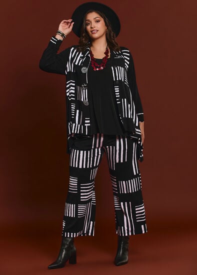 Plus Size Wiseguy Natural Wide Leg Pant