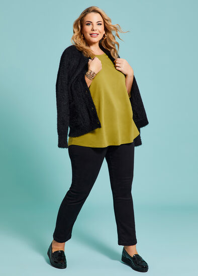 Plus Size Good Earth Australian Cotton 3/4 T-Shirt