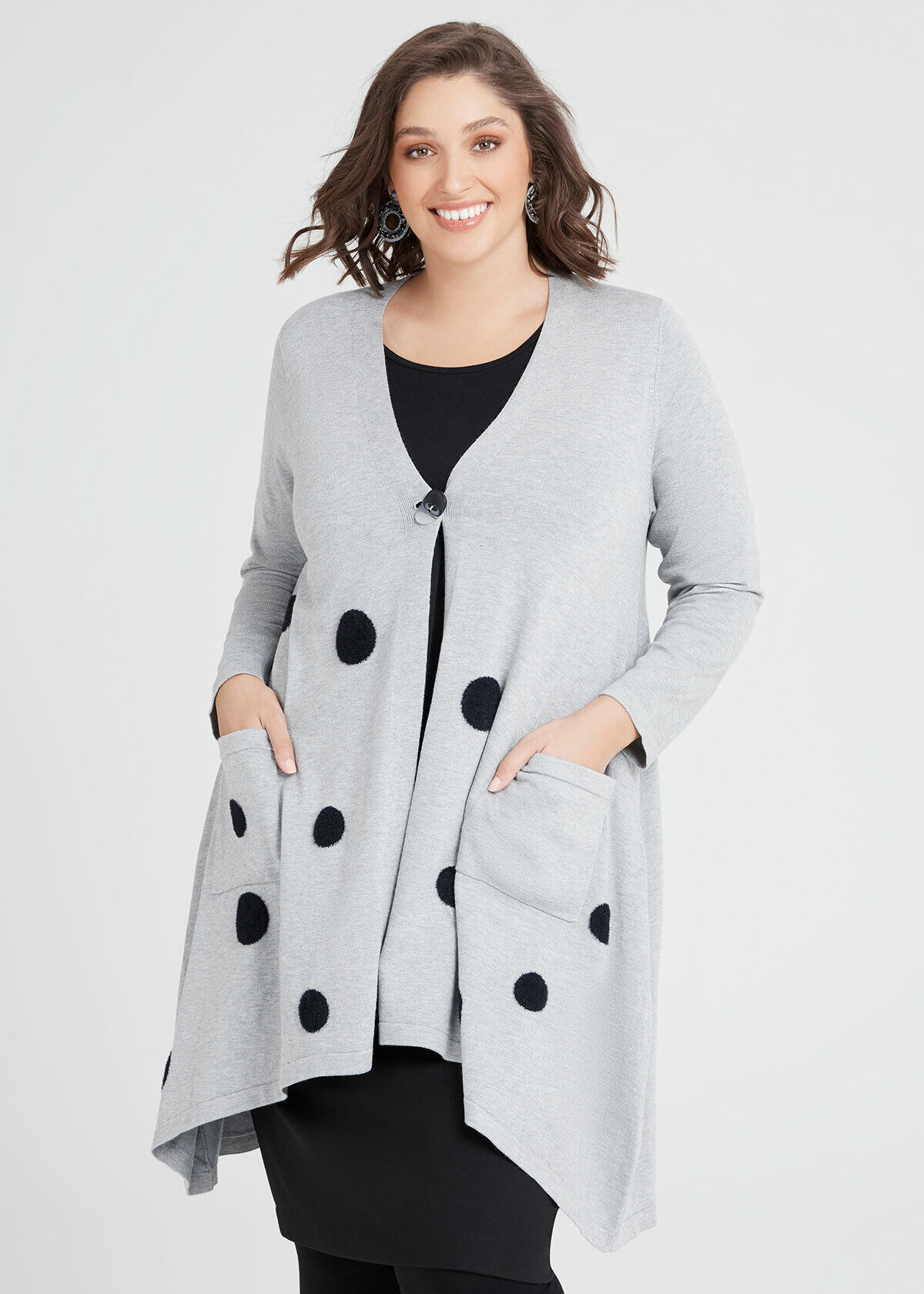 Plus size fluffy cardigan 2025