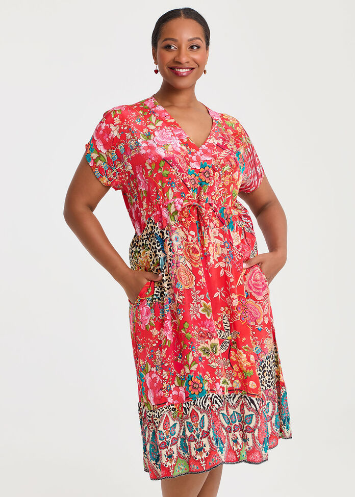 Natural Oriental Animal Dress, , hi-res