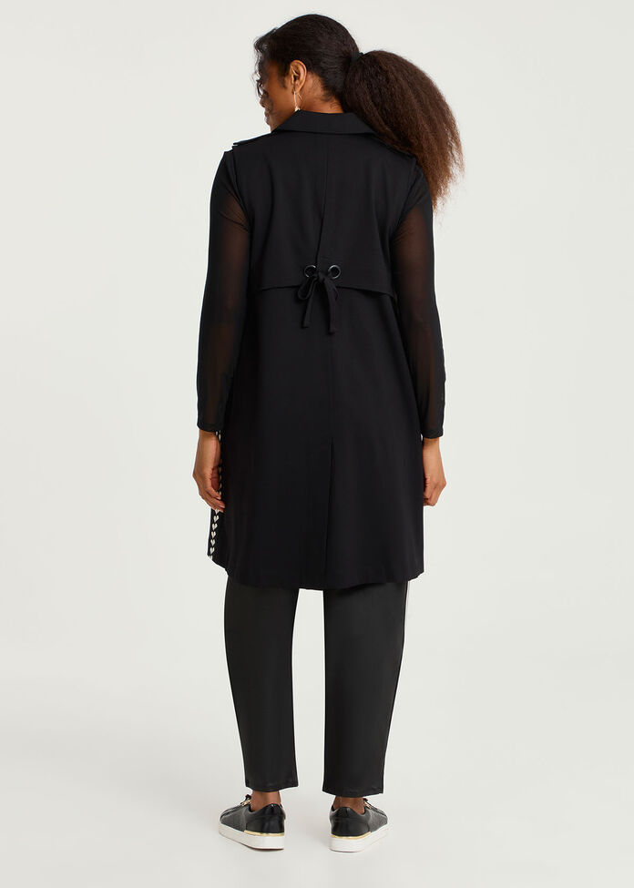 Ponte Stitch Samara Vest, , hi-res