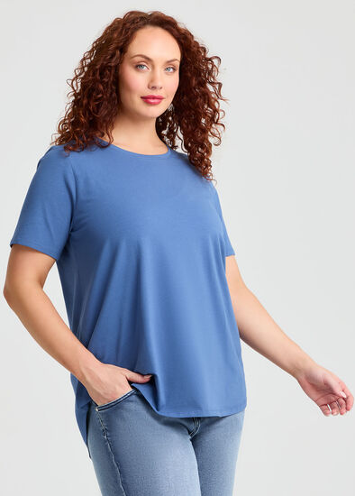 Plus Size Good Earth Australian Cotton Crew Neck T-shirt