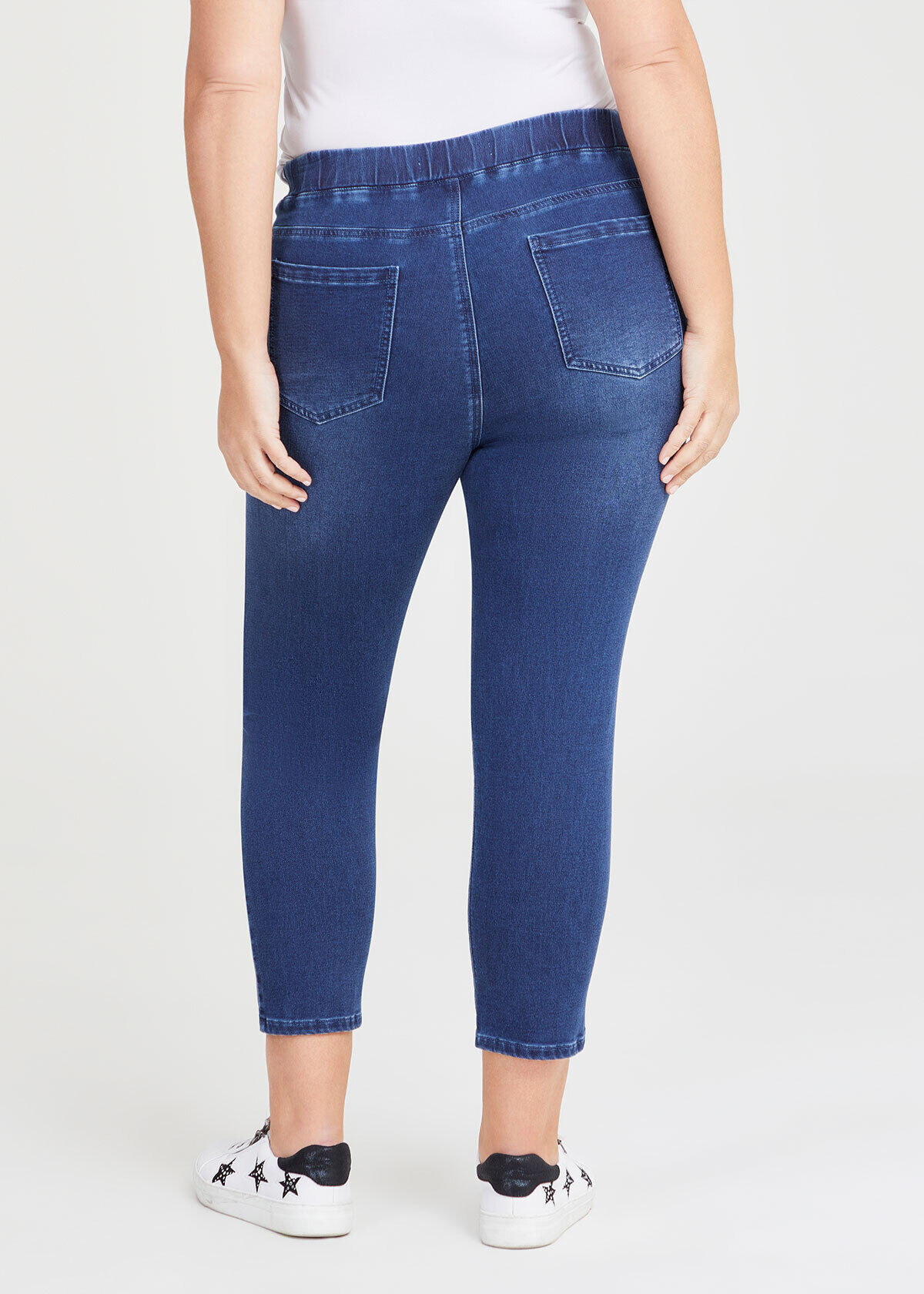 Embellished cropped jeans sale